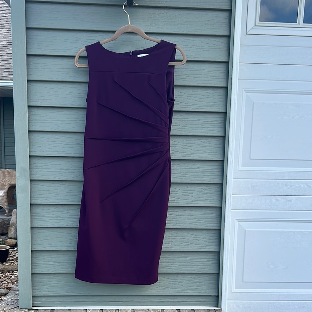 Calvin Klein Rich Purple Midi Dress